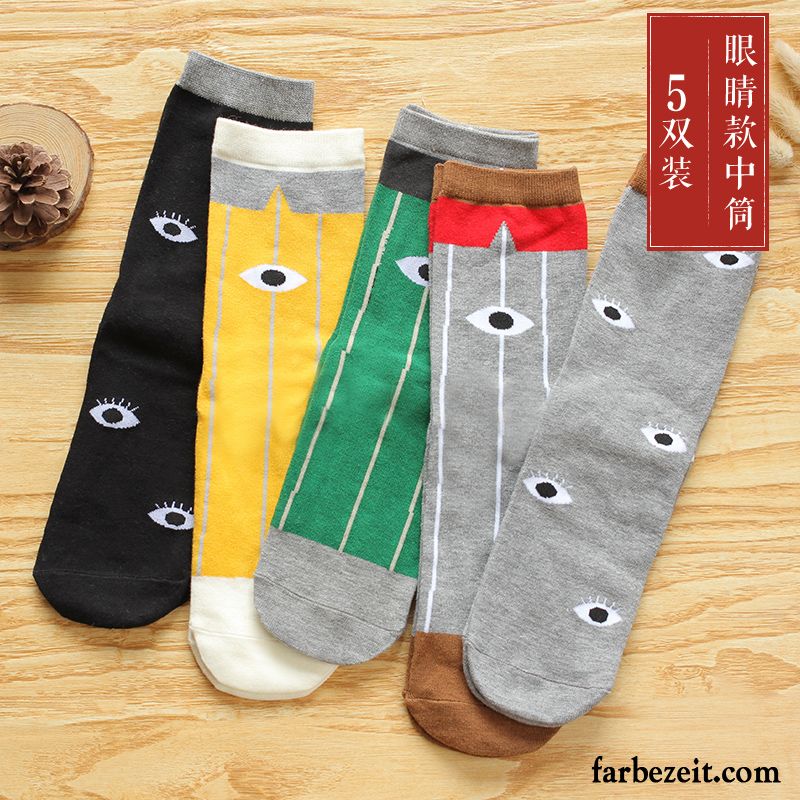 Socken Herren Schweiß Frühling Herbst Winter Baumwolle Baumwollsocken Grau