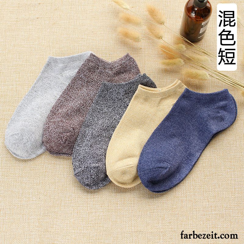 Socken Herren Schweiß Frühling Herbst Winter Baumwolle Baumwollsocken Grau