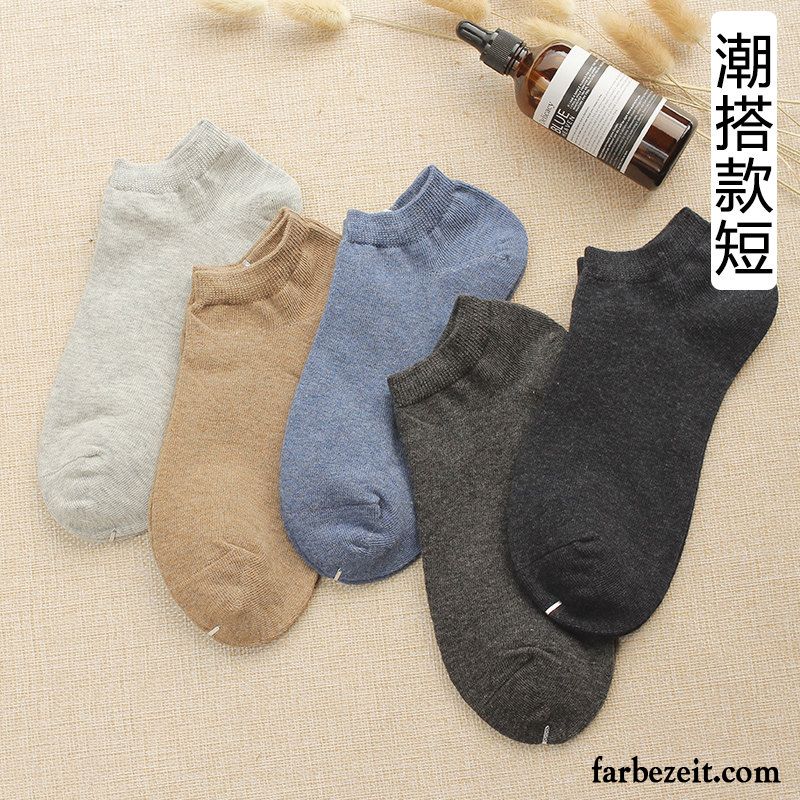 Socken Herren Schweiß Frühling Herbst Winter Baumwolle Baumwollsocken Grau