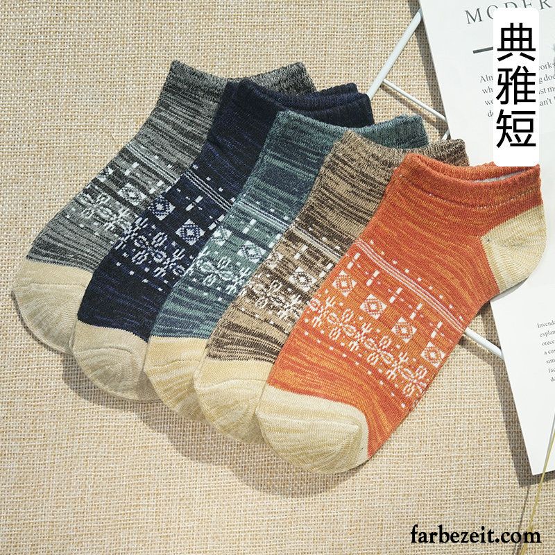 Socken Herren Schweiß Frühling Herbst Winter Baumwolle Baumwollsocken Grau