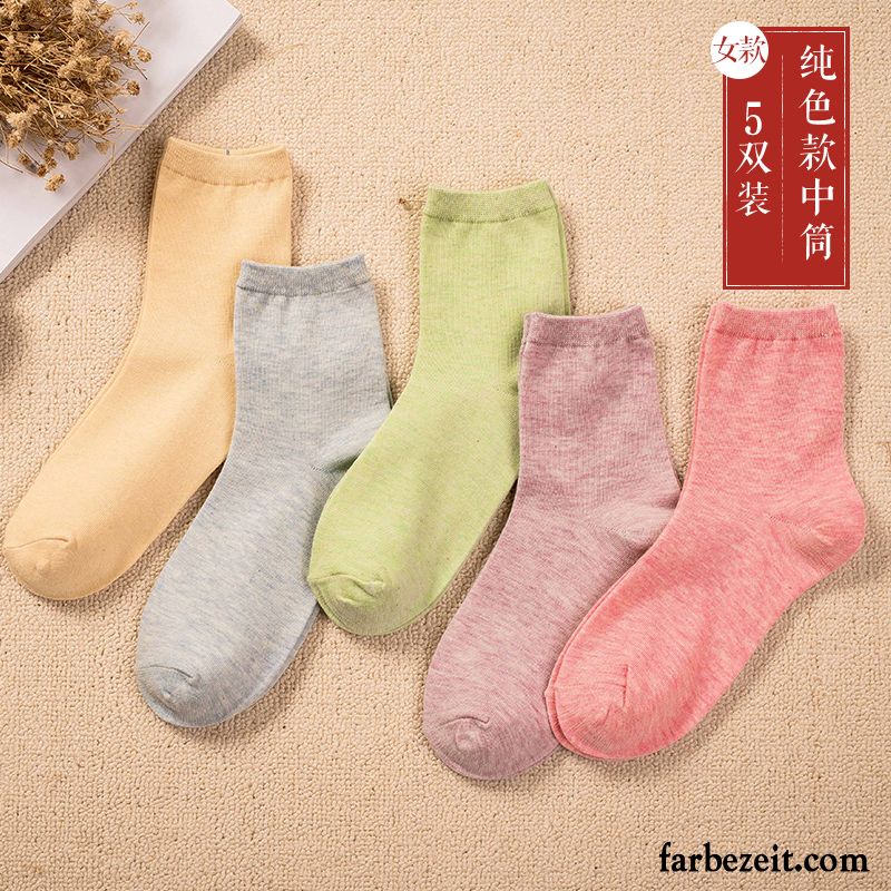 Socken Herren Schweiß Frühling Herbst Winter Baumwolle Baumwollsocken Grau