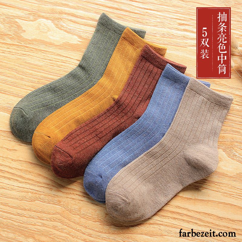 Socken Herren Schweiß Frühling Herbst Winter Baumwolle Baumwollsocken Grau