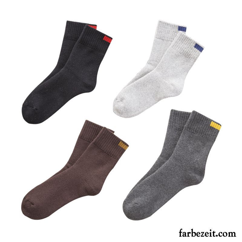 Socken Herren Winter Handtuch Baumwollsocken Dicke Neue Produkte Warm Halten Schwarz