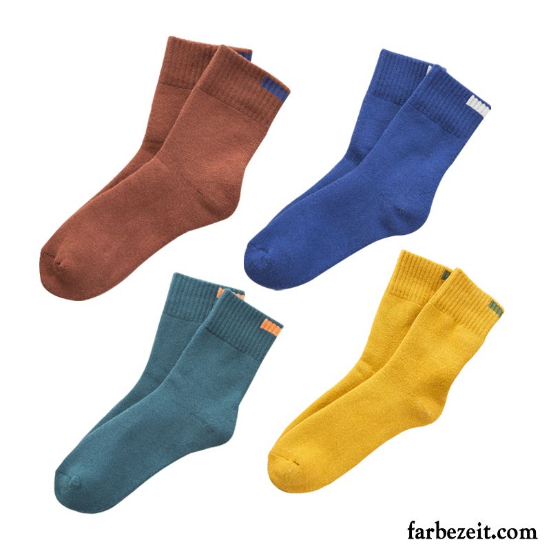 Socken Herren Winter Handtuch Baumwollsocken Dicke Neue Produkte Warm Halten Schwarz