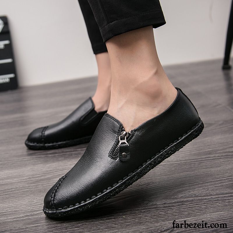 Sommer Stiefel Herren Casual Fahrschuhe Neue Trend Faul Feder Jugend Lederschue Günstig