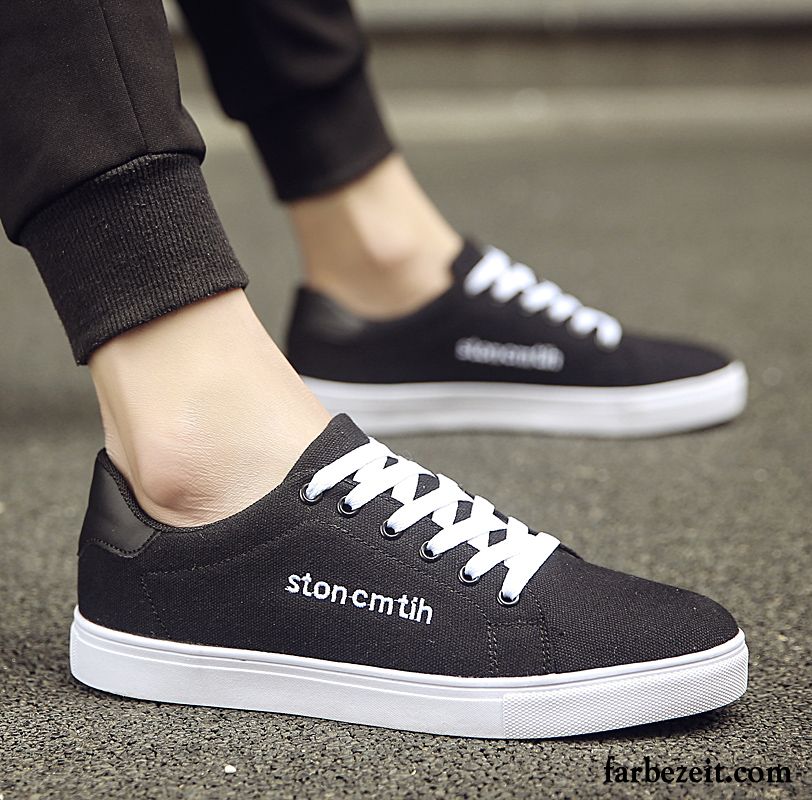 Sommerschuhe Herren Sneaker Weiß Erhöht Feder Skaterschuhe Trend Casual Neue Billig