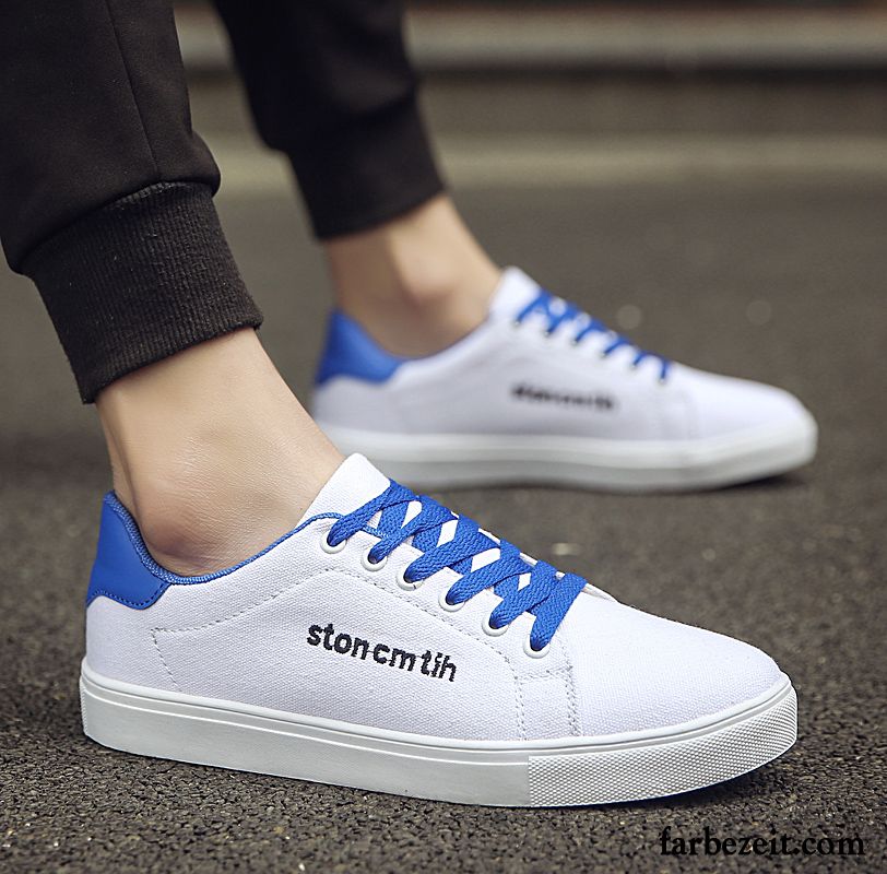 Sommerschuhe Herren Sneaker Weiß Erhöht Feder Skaterschuhe Trend Casual Neue Billig