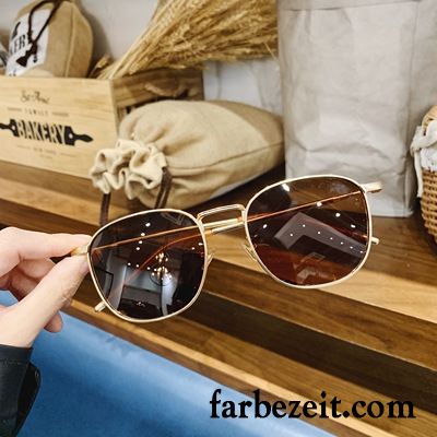 Sonnenbrille Damen Neu Straßenschlag Polarisator Sonnenbrillen Trend Herren Schwarz Gold Rot