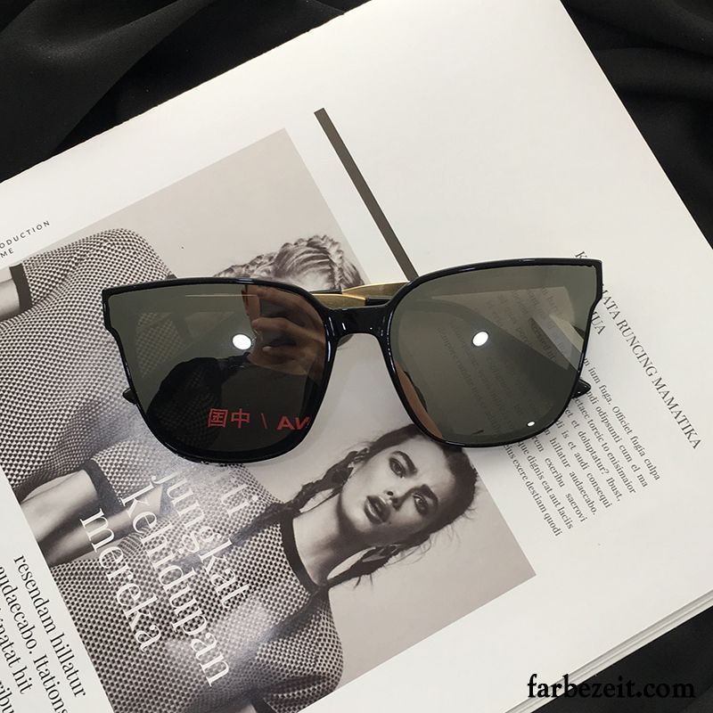 Sonnenbrille Herren Damen Mesh Persönlichkeit Platz Retro Straßenschlag Schwarz Rot