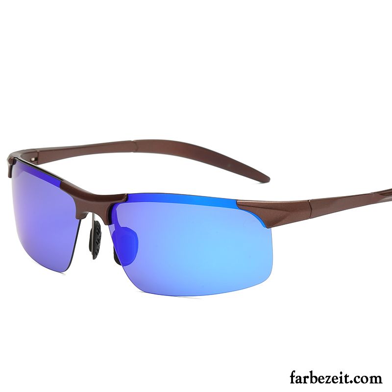 Sonnenbrille Herren Fahren Sonnenbrillen Polarisator Reiten Blau Purpur Lila