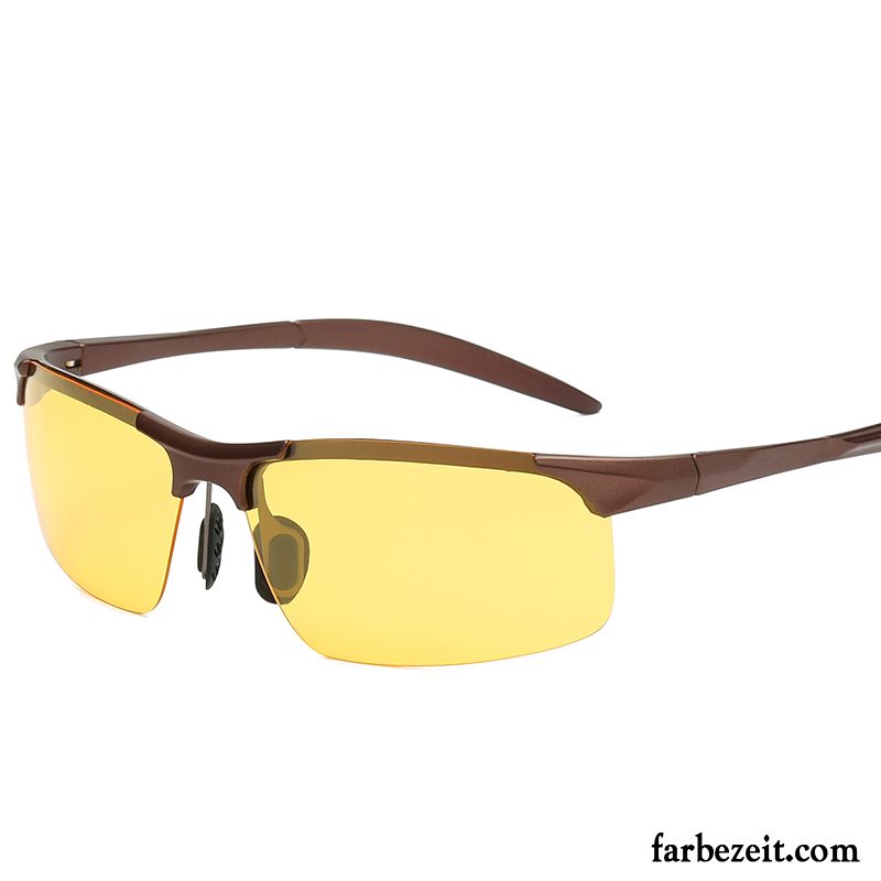 Sonnenbrille Herren Fahren Sonnenbrillen Polarisator Reiten Blau Purpur Lila