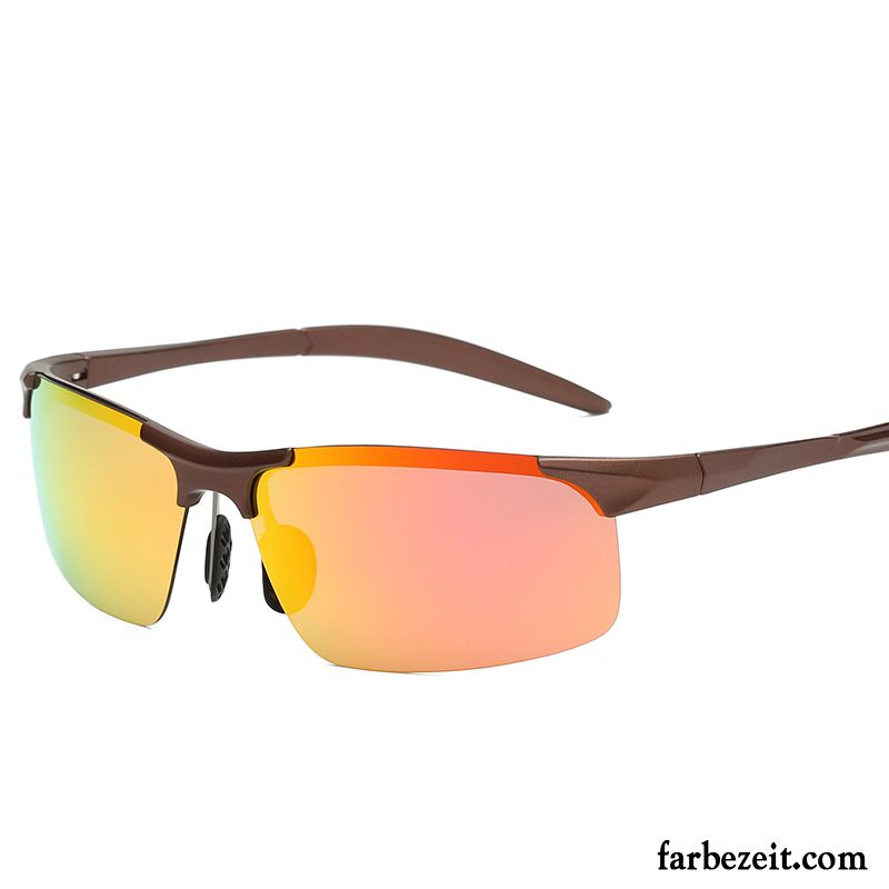 Sonnenbrille Herren Fahren Sonnenbrillen Polarisator Reiten Blau Purpur Lila