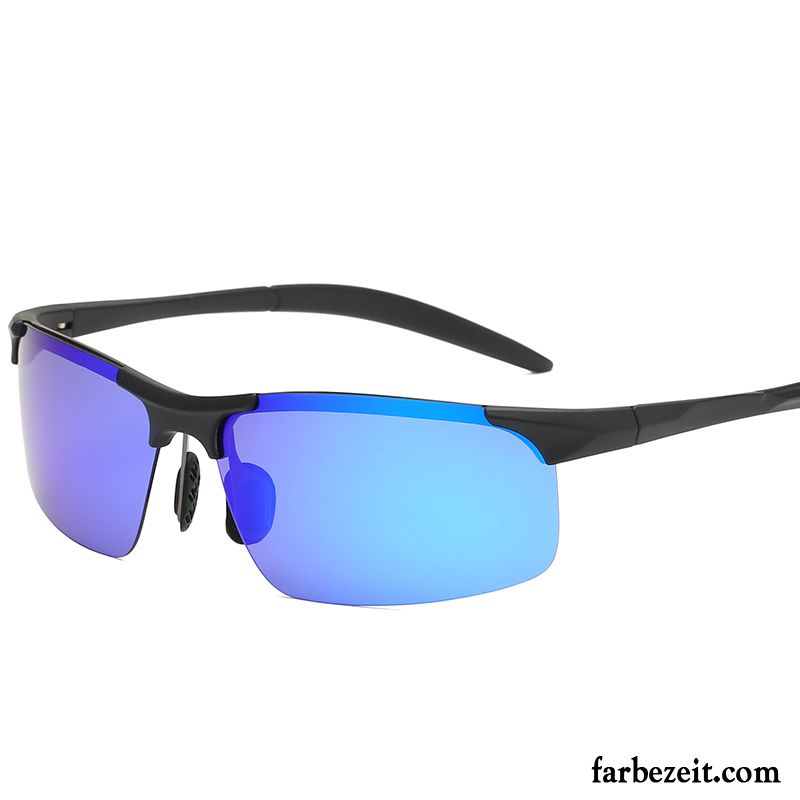 Sonnenbrille Herren Fahren Sonnenbrillen Polarisator Reiten Blau Purpur Lila