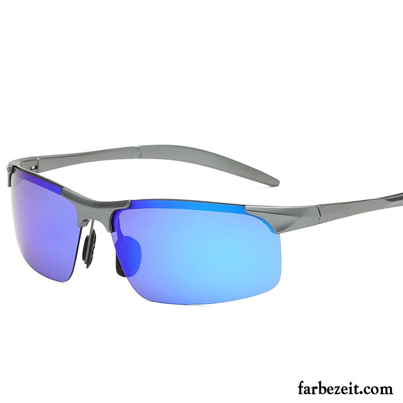 Sonnenbrille Herren Fahren Sonnenbrillen Polarisator Reiten Blau Purpur Lila