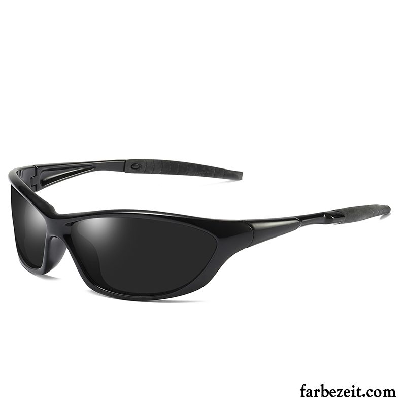 Sonnenbrille Herren Polarisator Fahren Sport Glänzend Reiten Sonnenbrillen Schwarz Grau