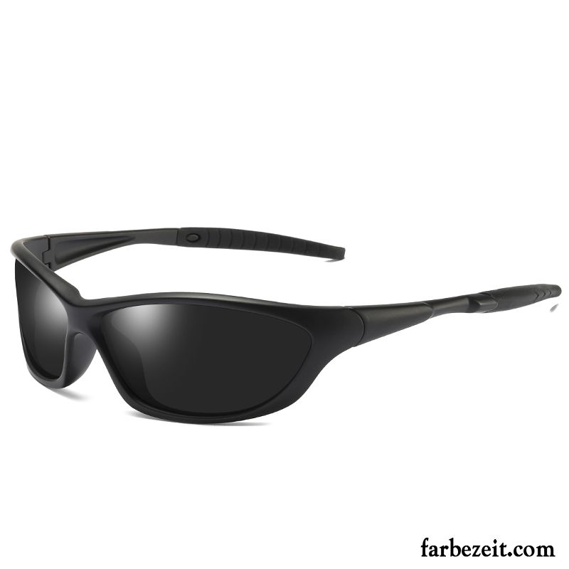 Sonnenbrille Herren Polarisator Fahren Sport Glänzend Reiten Sonnenbrillen Schwarz Grau