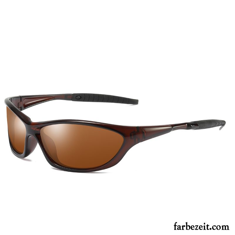 Sonnenbrille Herren Polarisator Fahren Sport Glänzend Reiten Sonnenbrillen Schwarz Grau