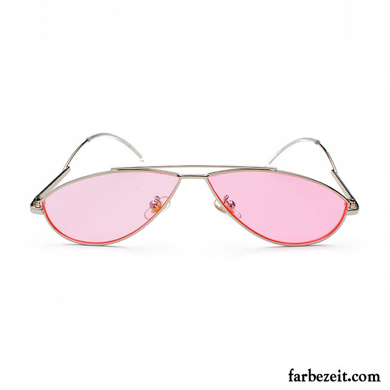 Sonnenbrille Herren Trend Persönlichkeit Neu Sonnenbrillen Damen Straßenschlag Silber Rosa Rot