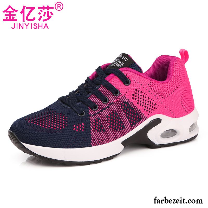 Sportschuhe Damen Neue Laufschuhe Rutschsicher Luftkissen Casual Sommer Blau