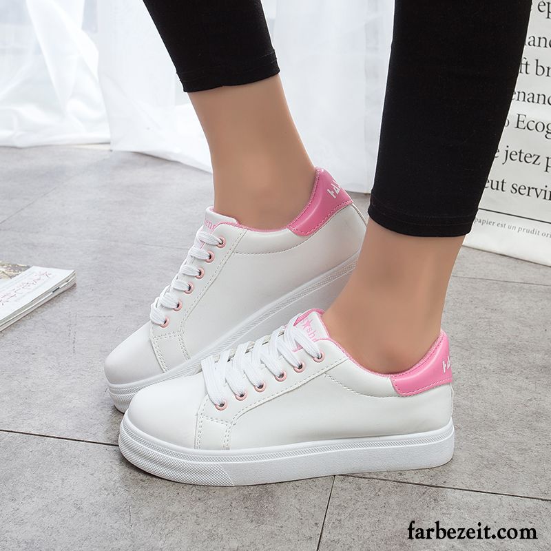 Sportschuhe Damen Rot Sportschuhe Casual Feder Herbst Schnürung Skaterschuhe Sommer Flache Weiß Schüler Allgleiches Verkaufen