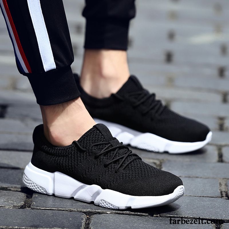 Sportschuhe Herren Net Schüler Laufschuhe Atmungsaktiv Sommer Trend Dunkelblau Schwarz