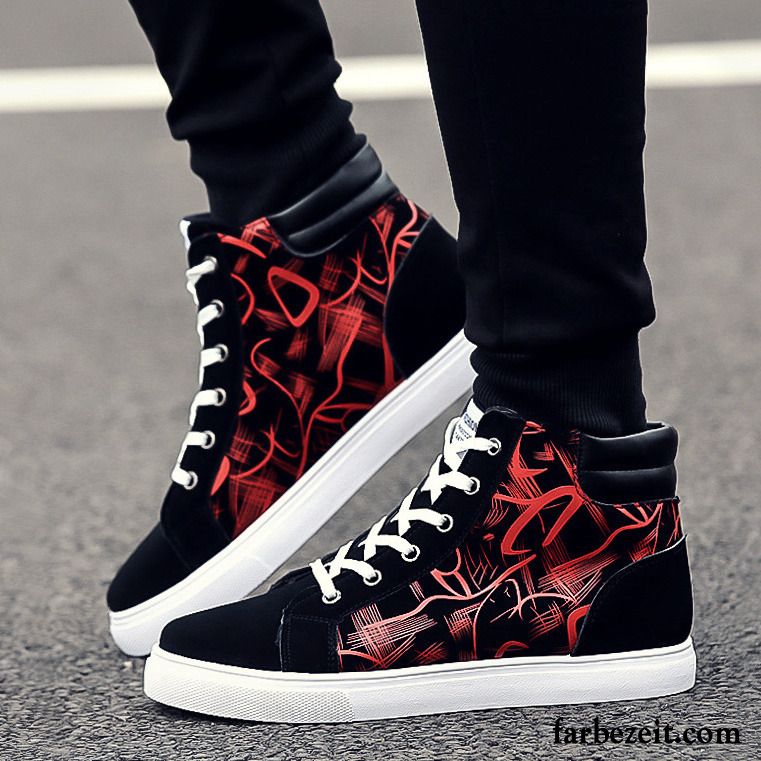 Sportschuhe Sneaker Neue Schuhe Allgleiches Herren Trend Casual Feder Hohe Winter Skaterschuhe Segeltuch Schüler Kaufen