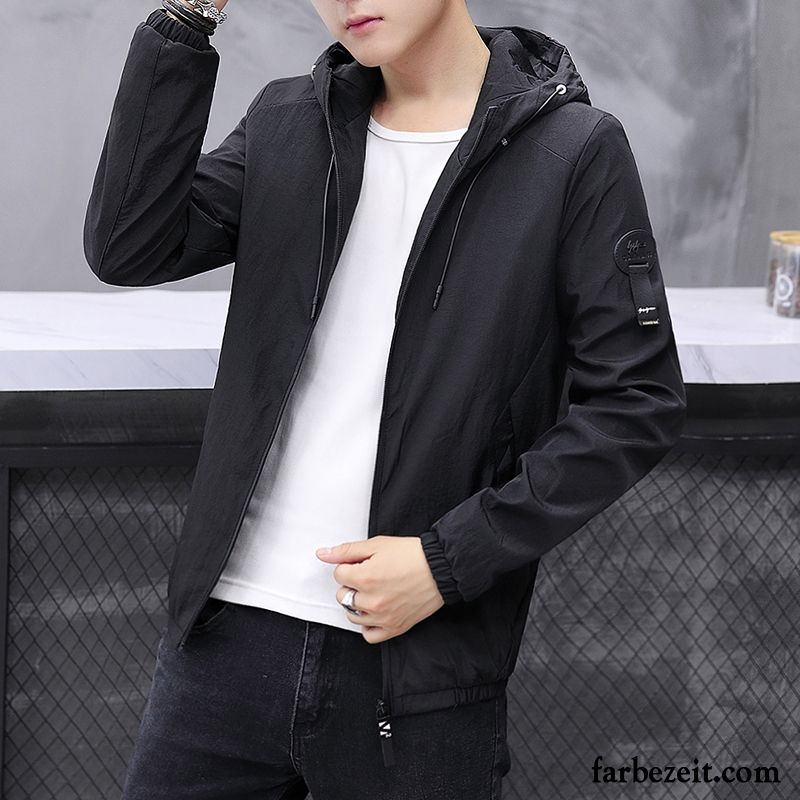 Steppjacke Herren Braun Jacke Freizeit Mantel Überzieher Mit Kapuze Trend Feder Herbst Dünn Verkaufen