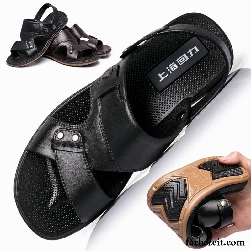 Herren Sale Strand Sommer Atmungsaktiv Rutschsicher Sandalen Tragen Pantolette Schuhe Casual Günstig