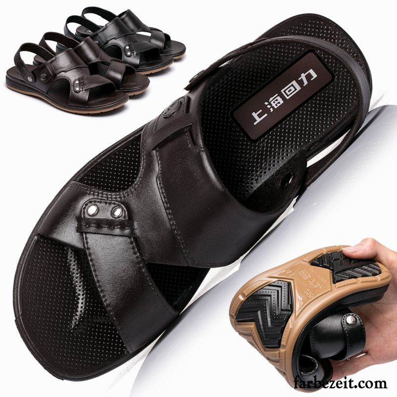 Herren Sale Strand Sommer Atmungsaktiv Rutschsicher Sandalen Tragen Pantolette Schuhe Casual Günstig