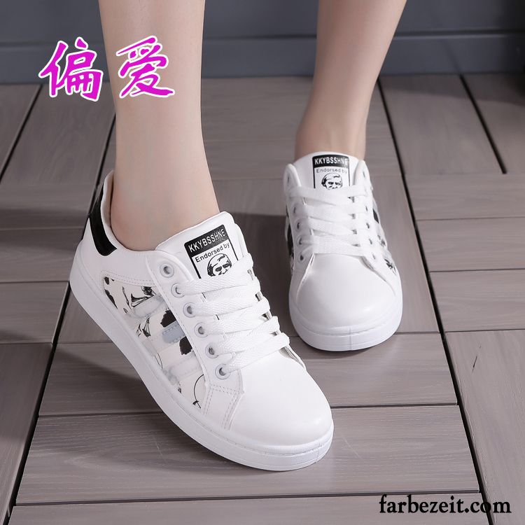 Stoffschuhe Damen Weiß Casual Schuhe Feder Weiß Schüler Trend Winter Neue Flache Allgleiches Skaterschuhe Kaufen