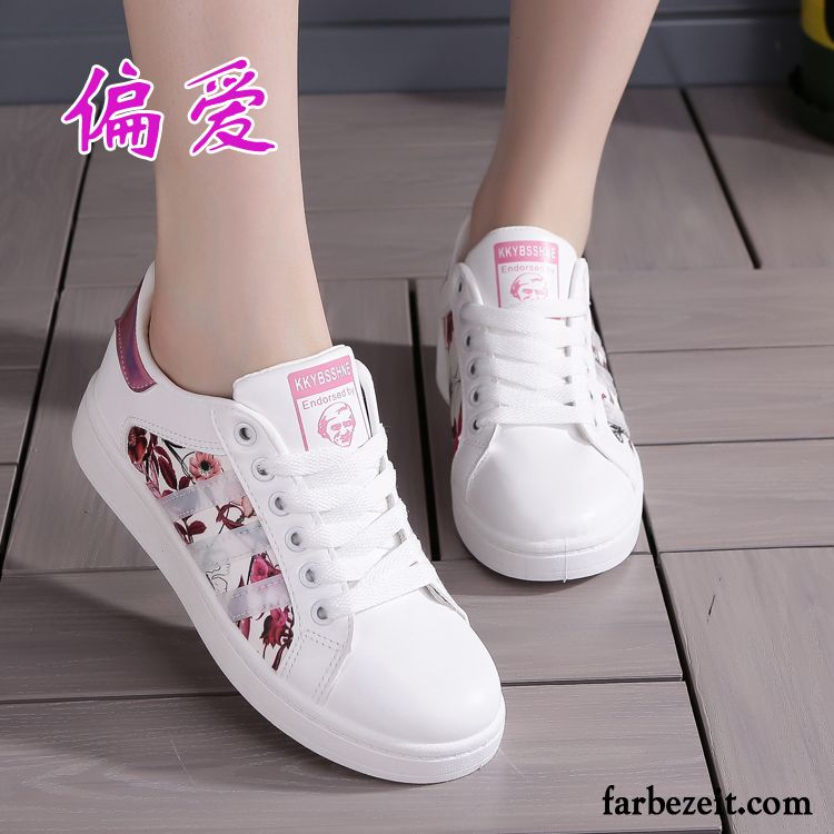 Stoffschuhe Damen Weiß Casual Schuhe Feder Weiß Schüler Trend Winter Neue Flache Allgleiches Skaterschuhe Kaufen