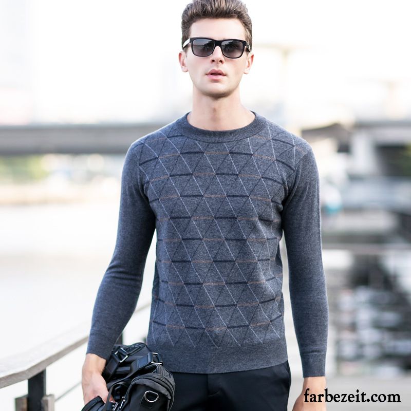 Strickpullover Kapuze Herren Wollpullover Strickwaren Neu Rundhals Winter Verdickung Verkaufen