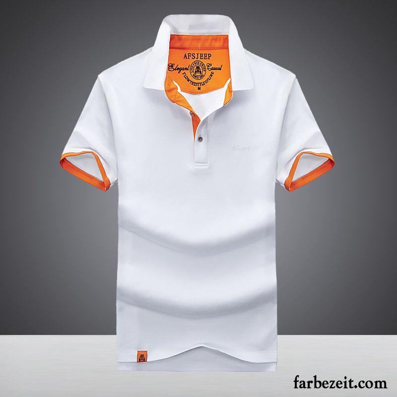 T Shirt Online Shop Revers T-shirts Rein Baumwolle Herren Große Größe