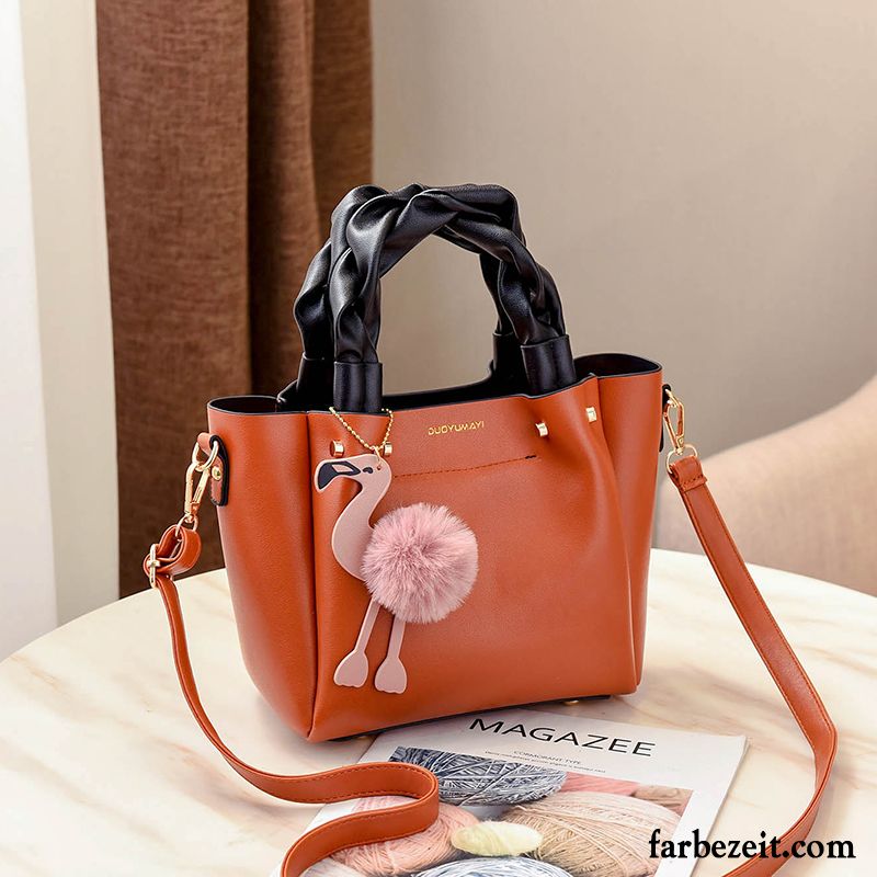 Umhängetaschen Damen Große Tasche 2018 Neu Herbst Trend All Match Rot