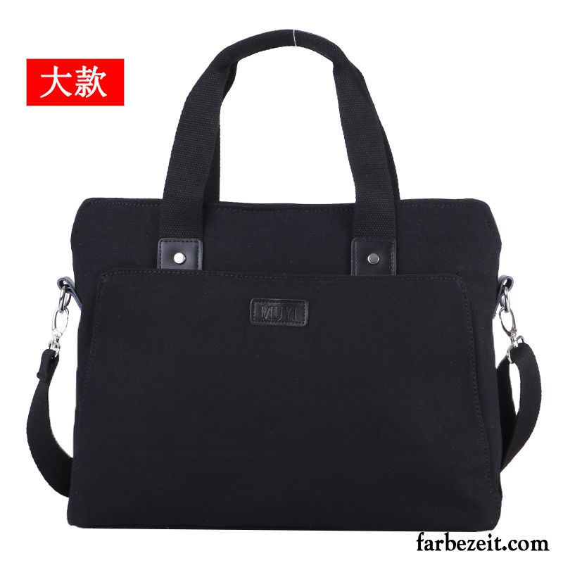 Umhängetaschen Herren Aktentasche Business Freizeit Handtasche Computer Tasche Retro Braun Grau