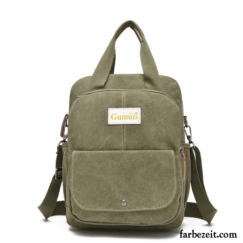 Umhängetaschen Herren Handtasche Freizeit Neu Rucksack Diagonal-paket Vertikales Army Grün