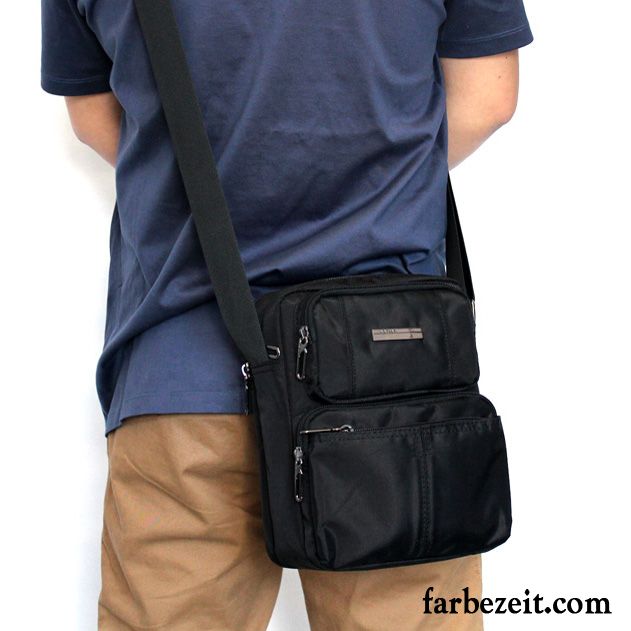 Umhängetaschen Herren Rucksack Jeden Tag Neu Freizeit Reisen Leinwand Schwarz