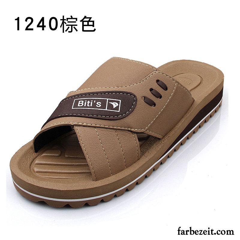 Warme Hausschuhe Herren Strand Schuhe Sommer Trend Hausschuhe Pantolette Rutschsicher Günstig