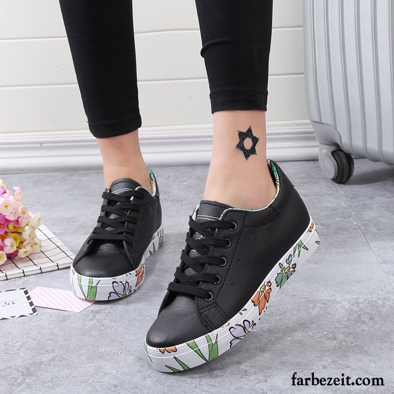 Weiß Sneaker Damen Schüler Feder Schuhe Tuch Schuhe Graffiti Skaterschuhe Kaufen