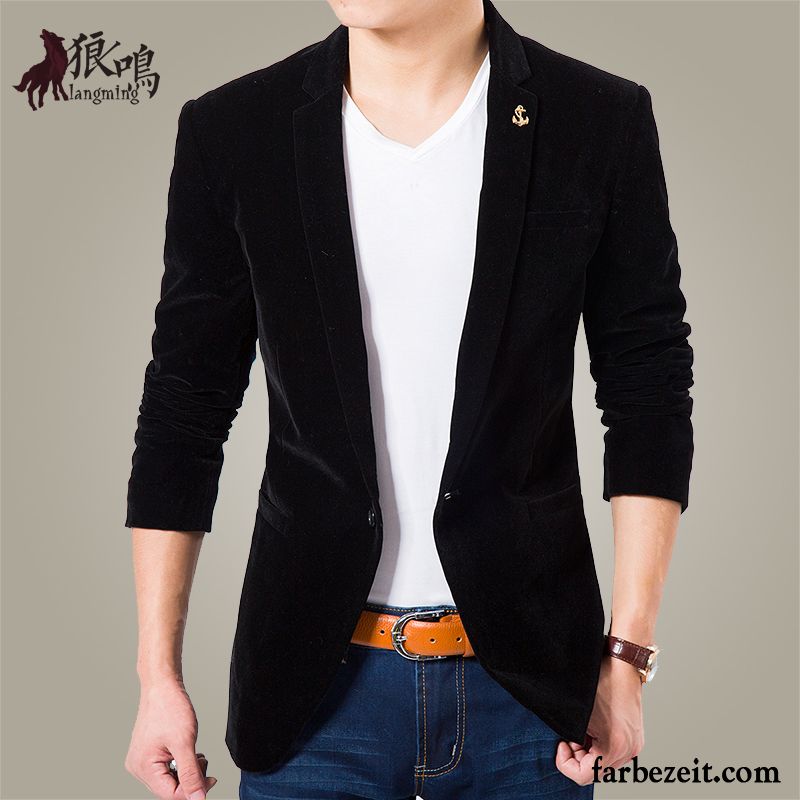 Weiße Anzüge Männer Winter Anzüg Schlank Herbst Kleid Überzieher Wolf Herren Golden Blazer Verkaufen