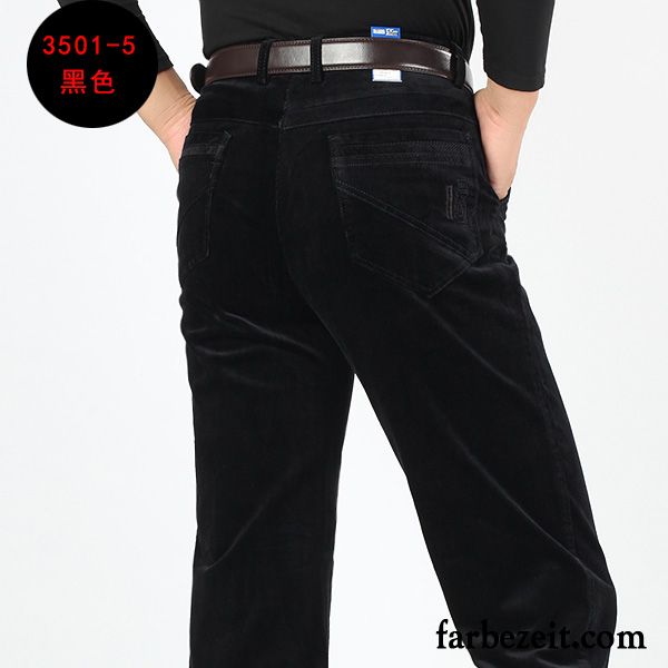 Weiße Jeans Hose Herren Dick Hose Winter Lange Plus Samt Gerade Freizeit Günstig