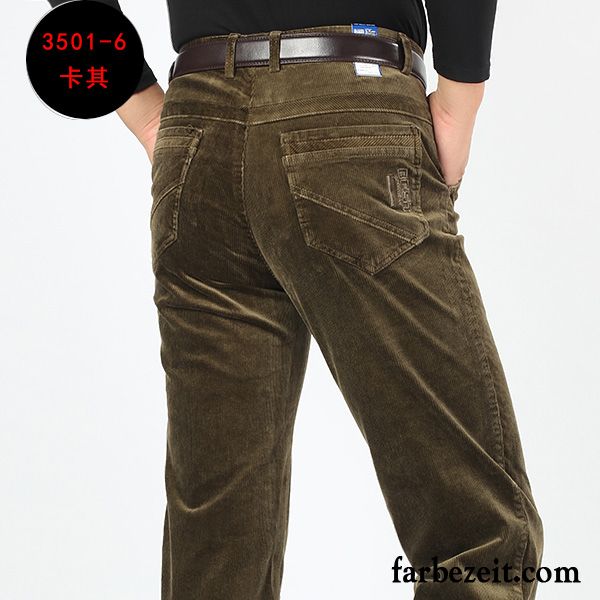 Weiße Jeans Hose Herren Dick Hose Winter Lange Plus Samt Gerade Freizeit Günstig