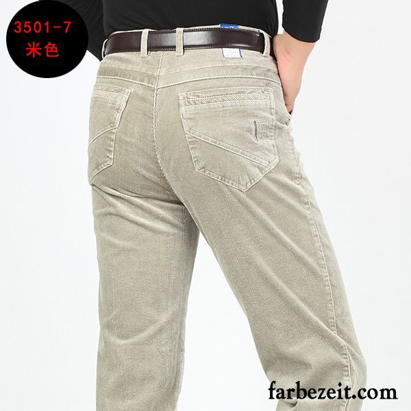 Weiße Jeans Hose Herren Dick Hose Winter Lange Plus Samt Gerade Freizeit Günstig