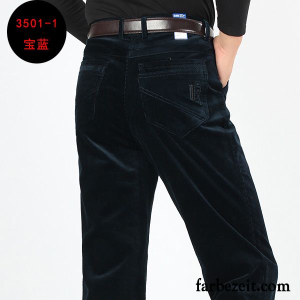 Weiße Jeans Hose Herren Dick Hose Winter Lange Plus Samt Gerade Freizeit Günstig