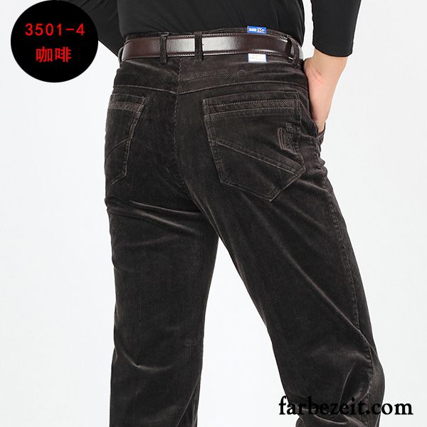 Weiße Jeans Hose Herren Dick Hose Winter Lange Plus Samt Gerade Freizeit Günstig