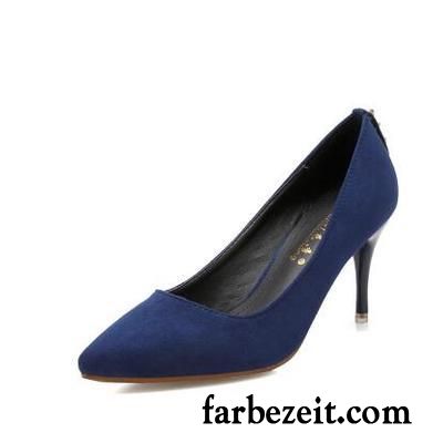 Weiße Pumps Damen Wildleder Spitze Allgleiches Herbst Pumps Ultra Schnürschuhe Neue Dünne Fersen Sexy Günstig