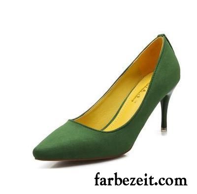 Weiße Pumps Damen Wildleder Spitze Allgleiches Herbst Pumps Ultra Schnürschuhe Neue Dünne Fersen Sexy Günstig