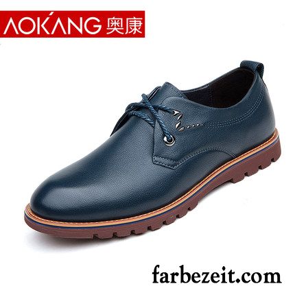 Weiße Schuhe Herren Jugend Trend Feder Weiche Sohle Casual Schuhe Neue England Lederschue Echtleder Billig