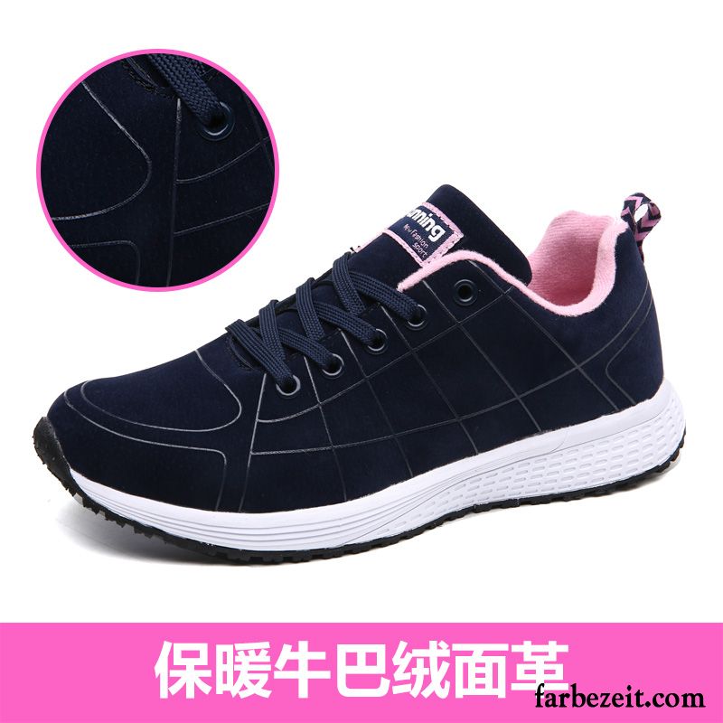 Weiße Sneaker Frauen Schüler Flache Damen Fliegende Weberei Schuhe Casual Allgleiches Sportschuhe Atmungsaktiv Licht Laufschuhe Herbst Schnürung Kaufen