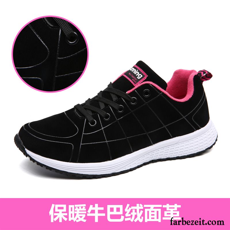 Weiße Sneaker Frauen Schüler Flache Damen Fliegende Weberei Schuhe Casual Allgleiches Sportschuhe Atmungsaktiv Licht Laufschuhe Herbst Schnürung Kaufen